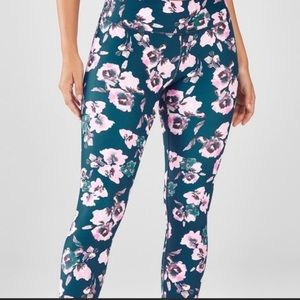 Fabletics Green Floral Active Legging